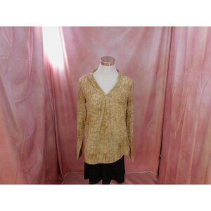 THE Limited Scandal Collection Blouse Women S Brown Top Long Sleeve